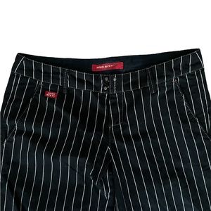 Vintage miss sixty low rise pinstripe wide leg pants